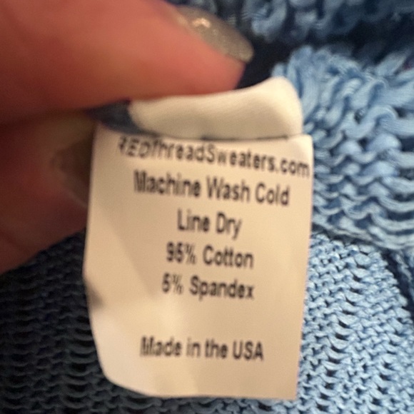RED Thread Cardigan in Light Blue, Size S - Picture 6 of 6